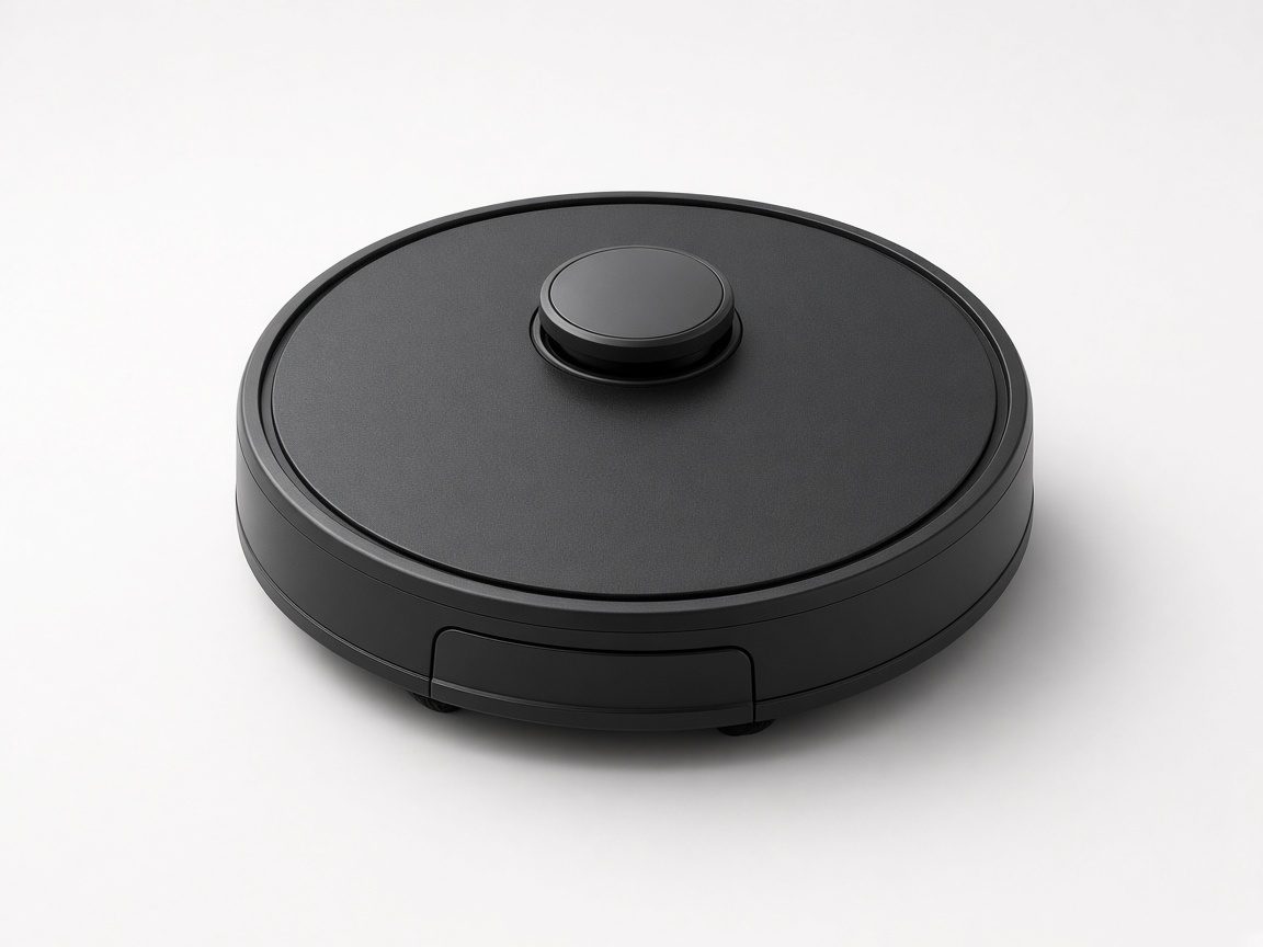 Petit robot aspirateur noir